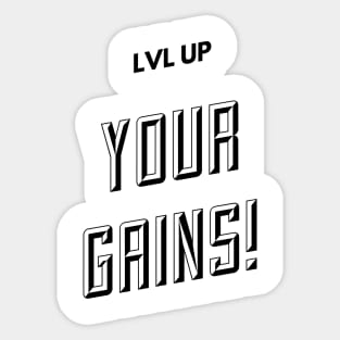 LVL up Sticker